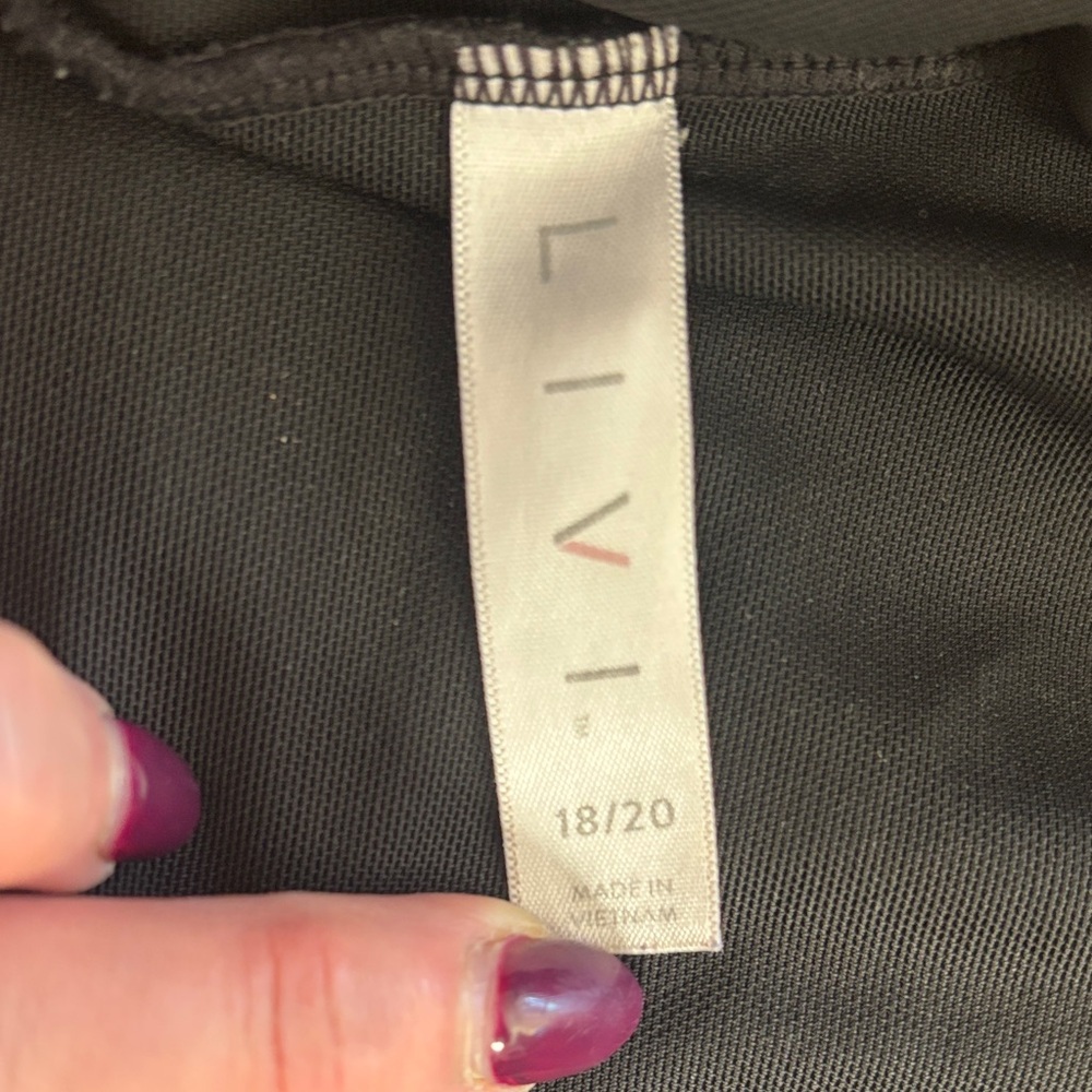 Livi Active Black Sports Bra 18/20 - Picture 3 of 5